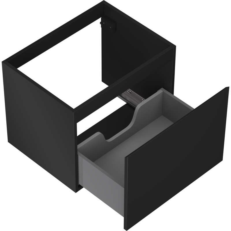 Mexen Orio dulap baie sub chiuvetă 60 cm, 1 sertar, negru mat - 91A10-06047-1-BF71