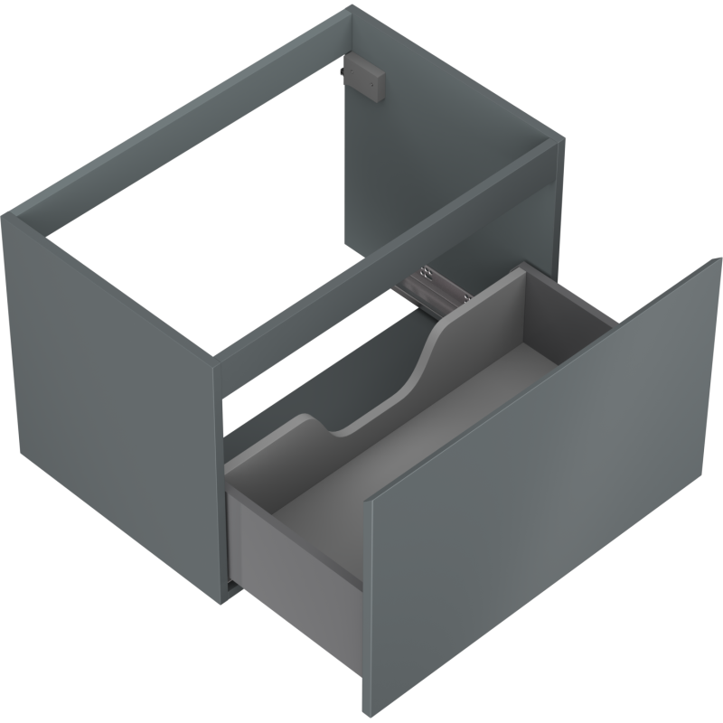 Mexen Orio fürdőszobai szekrény mosdó alá 70 cm, 1 fiók, grafit matt - 91A10-07047-1-BF66