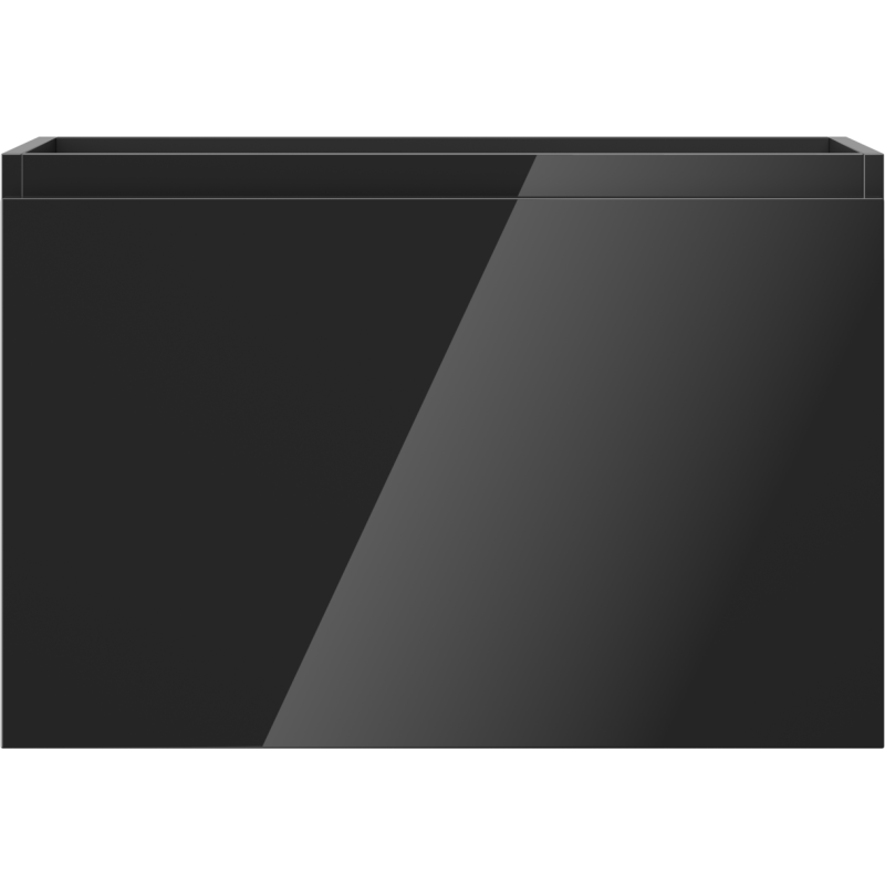 Mexen Orio fürdőszobaszekrény mosdókagyló alá 70 cm, 1 fiók, fekete fényes - 91A10-07047-1-BF70