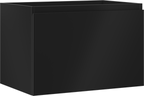 Mexen Orio fürdőszobai mosdószekrény 70 cm, 1 fiók, fekete matt - 91A10-07047-1-BF71