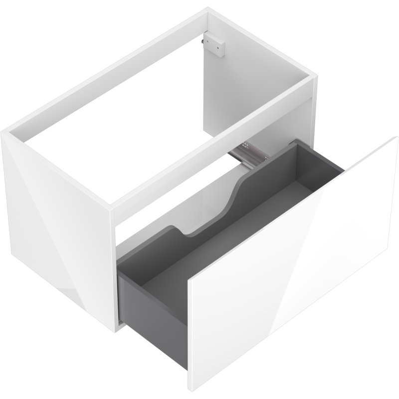 Mexen Orio dulap baie sub lavoar 80 cm, 1 sertar, alb lucios - 91A10-08047-1-BF00