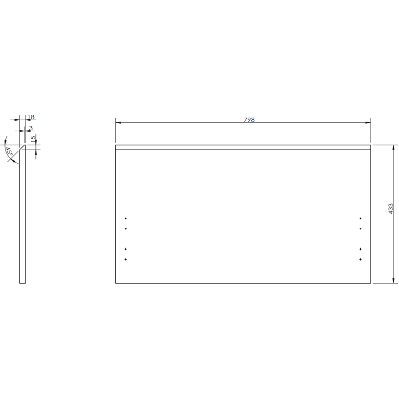 Mexen Orio dulap baie pentru chiuvetă 80 cm, 1 sertar, alb mat - 91A10-08047-1-BF01