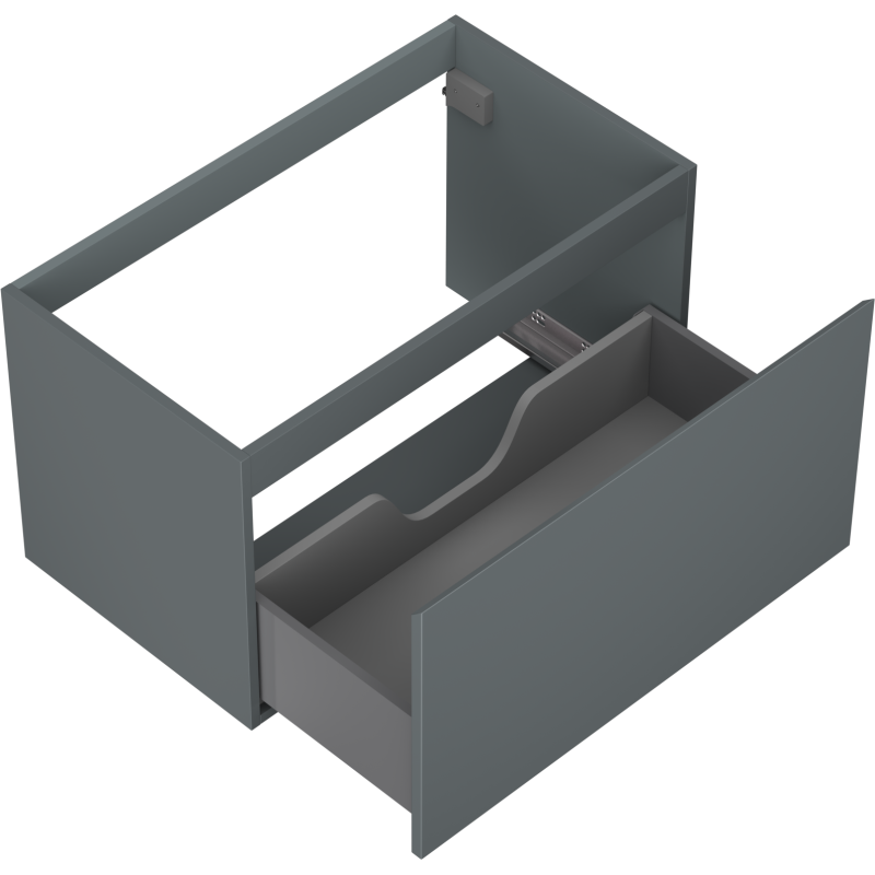 Mexen Orio fürdőszobai szekrény mosdó alá 80 cm, 1 fiók, grafit matt - 91A10-08047-1-BF66