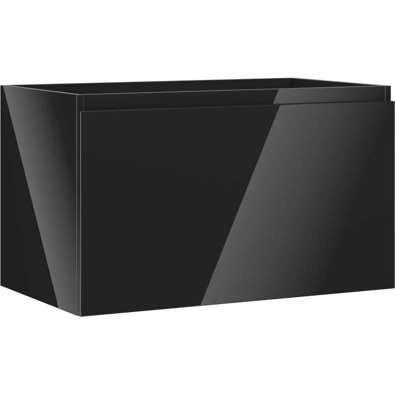 Mexen Orio dulap de baie sub chiuvetă 80 cm, 1 sertar, negru lucios - 91A10-08047-1-BF70