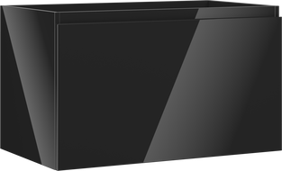 Mexen Orio dulap de baie sub chiuvetă 80 cm, 1 sertar, negru lucios - 91A10-08047-1-BF70