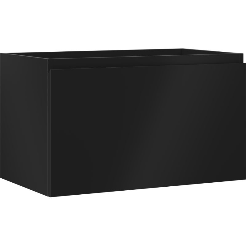 Mexen Orio fürdőszobai mosdó alatti szekrény, 80 cm, 1 fiók, fekete matt - 91A10-08047-1-BF71
