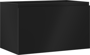 Mexen Orio fürdőszobai mosdószekrény 80 cm, 1 fiók, fekete matt - 91A10-08047-1-BF71
