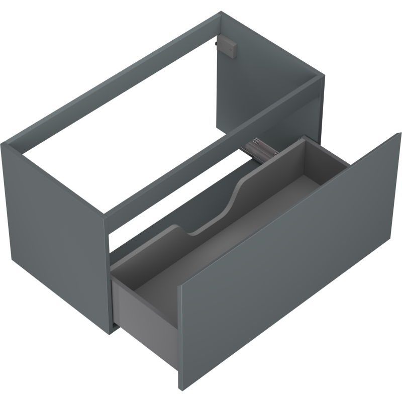 Mexen Orio fürdőszobai szekrény mosdókagyló alá 90 cm, 1 fiók, grafit matt - 91A10-09047-1-BF66
