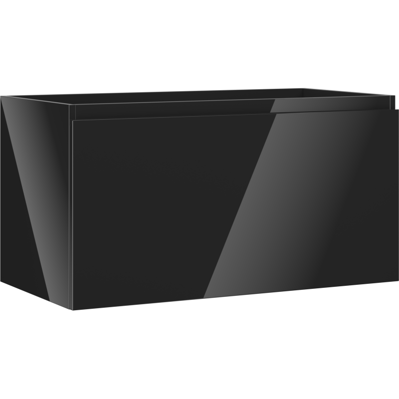 Mexen Orio dulap baie sub chiuvetă 90 cm, 1 sertar, negru lucios - 91A10-09047-1-BF70