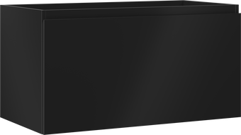 Mexen Orio fürdőszobai mosdószekrény 90 cm, 1 fiók, fekete matt - 91A10-09047-1-BF71