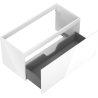 Mexen Orio dulap de baie sub chiuvetă 100 cm, 1 sertar, alb lucios - 91A10-10047-1-BF00