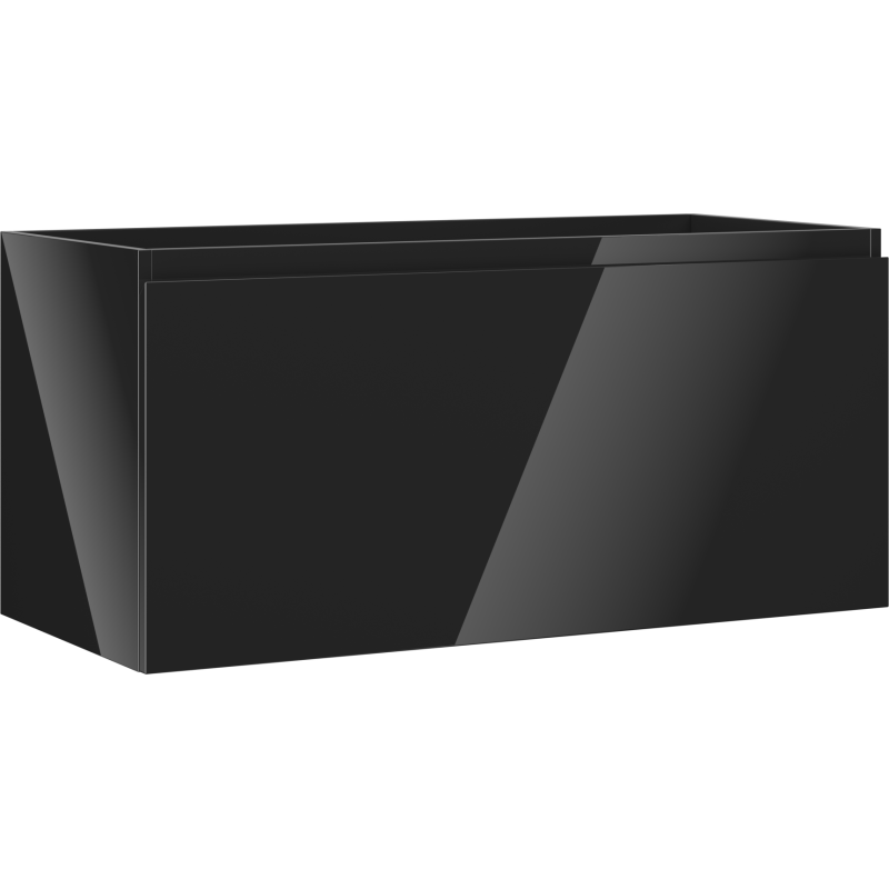 Mexen Orio dulap baie sub lavoar 100 cm, 1 sertar, negru lucios - 91A10-10047-1-BF70