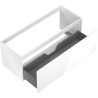 Mexen Orio dulap baie pentru lavoar 120 cm, 1 sertar, alb lucios - 91A10-12047-1-BF00