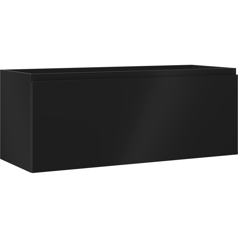 Mexen Orio fürdőszobai szekrény mosdó alá 120 cm, 1 fiók, fekete matt - 91A10-12047-1-BF71