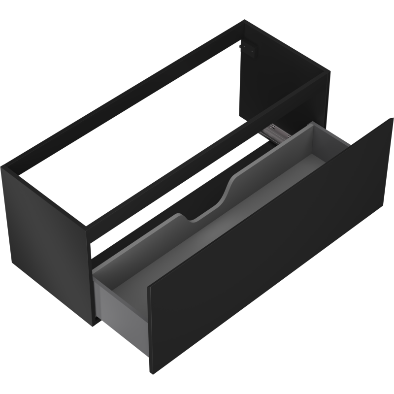 Mexen Orio dulap de baie sub lavoar 120 cm, 1 sertar, negru mat - 91A10-12047-1-BF71