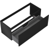 Mexen Orio cabinet baie sub chiuvetă 120 cm, 1 sertar, negru mat - 91A10-12047-1-BF71