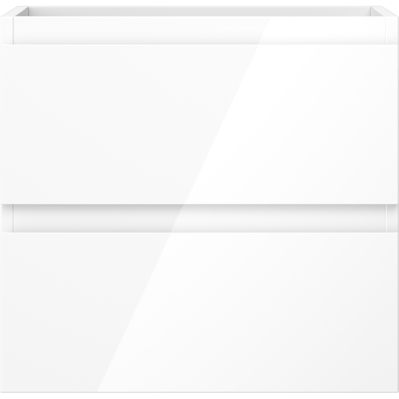 Mexen Orio dulap de baie pentru lavoar 50 cm, 2 sertare, alb lucios - 91A10-05047-2-BFF00