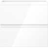 Dulap Mexen Orio pentru baie sub lavoar 50 cm, 2 sertare, alb lucios - 91A10-05047-2-BFF00