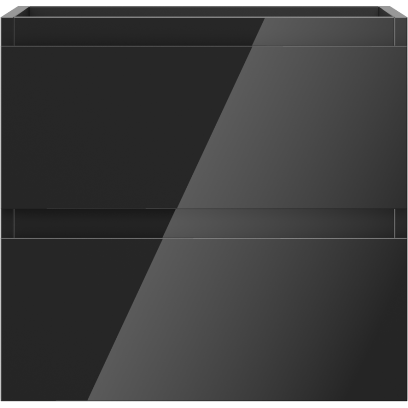 Mexen Orio dulap baie sub lavoar 50 cm, 2 sertare, negru lucios - 91A10-05047-2-BFF70