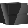 Dulap baie Mexen Orio pentru lavoar 50 cm, 2 sertare, negru lucios - 91A10-05047-2-BFF70