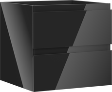 Mexen Orio dulap baie sub lavoar 50 cm, 2 sertare, negru lucios - 91A10-05047-2-BFF70
