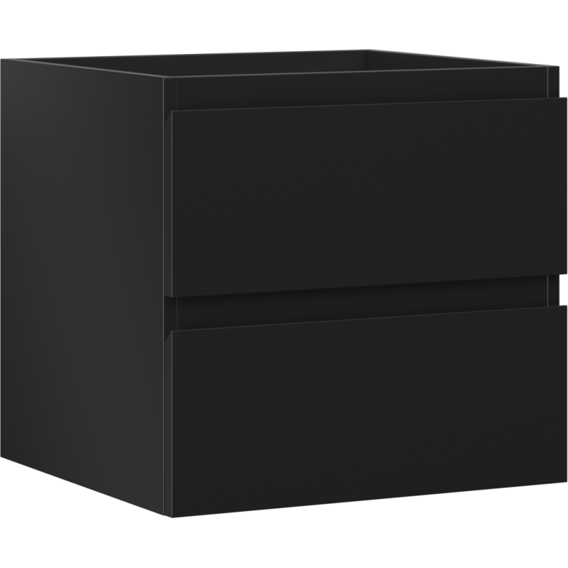Mexen Orio fürdőszobai szekrény mosdó alá 50 cm, 2 fiók, fekete matt - 91A10-05047-2-BFF71