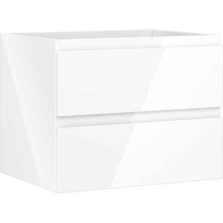 Mexen Orio dulap de baie sub lavoar 60 cm, 2 sertare, alb lucios - 91A10-06047-2-BFF00