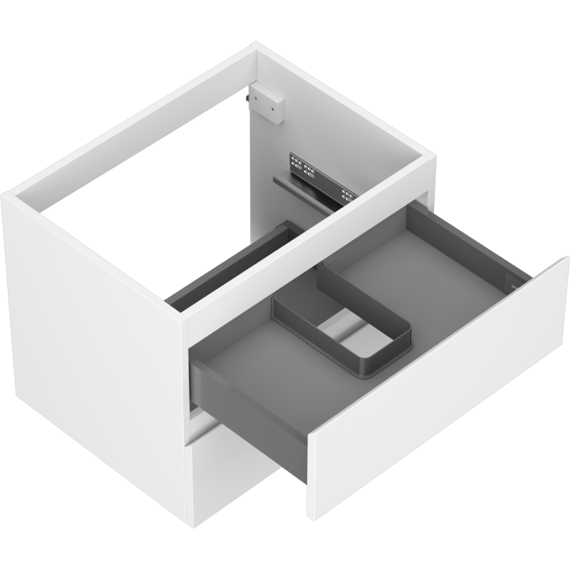 Mexen Orio dulap baie sub chiuvetă 60 cm, 2 sertare, alb mat - 91A10-06047-2-BFF01