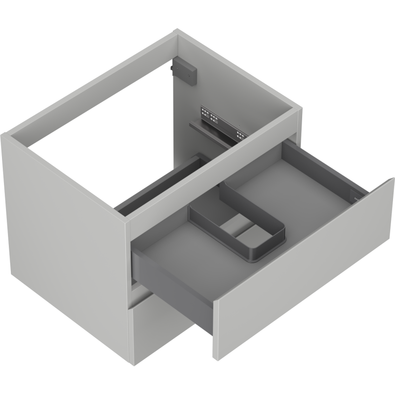 Mexen Orio dulap baie sub chiuvetă 60 cm, 2 sertare, gri mat - 91A10-06047-2-BFF62