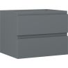 Mexen Orio dulap de baie sub chiuvetă 60 cm, 2 sertare, grafit mat - 91A10-06047-2-BFF66
