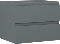Mexen Orio fürdőszobai szekrény mosdó alá 60 cm, 2 fiók, grafit matt - 91A10-06047-2-BFF66
