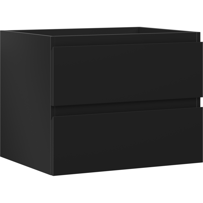 Mexen Orio dulap baie sub chiuvetă 60 cm, 2 sertare, negru mat - 91A10-06047-2-BFF71