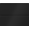 Mexen Orio fürdőszobai szekrény mosdó alá 60 cm, 2 fiók, fekete matt - 91A10-06047-2-BFF71
