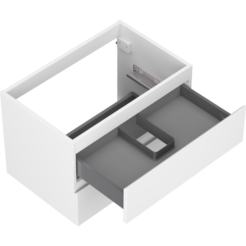 Mexen Orio dulap baie sub chiuvetă 70 cm, 2 sertare, alb mat - 91A10-07047-2-BFF01