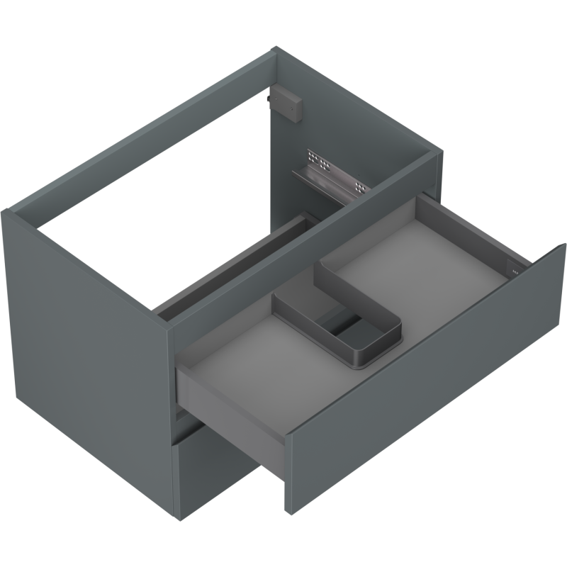 Mexen Orio dulap baie sub lavoar 70 cm, 2 sertare, grafit mat - 91A10-07047-2-BFF66