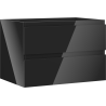 Mexen Orio dulap baie sub lavoar 70 cm, 2 sertare, negru lucios - 91A10-07047-2-BFF70