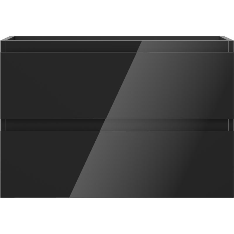 Mexen Orio dulap baie sub lavoar 70 cm, 2 sertare, negru lucios - 91A10-07047-2-BFF70