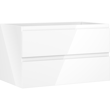 Mexen Orio dulap baie sub chiuvetă 80 cm, 2 sertare, alb lucios - 91A10-08047-2-BFF00