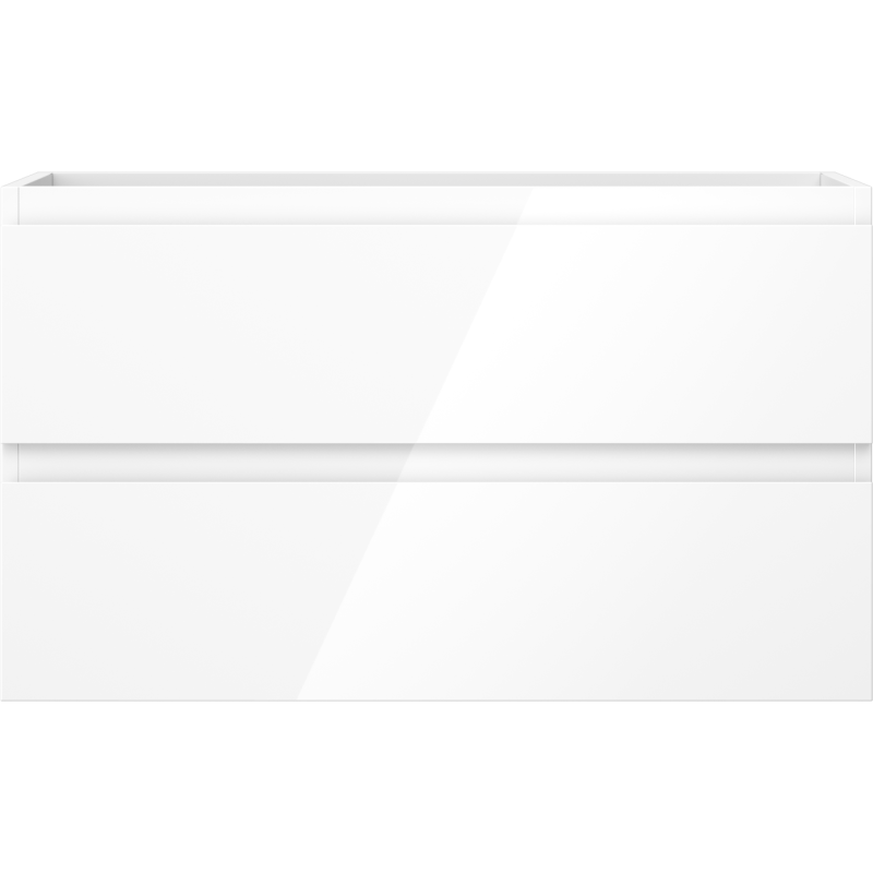 Mexen Orio dulap baie sub lavoar 80 cm, 2 sertare, alb lucios - 91A10-08047-2-BFF00