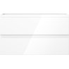 Mexen Orio dulap baie sub chiuvetă 80 cm, 2 sertare, alb lucios - 91A10-08047-2-BFF00