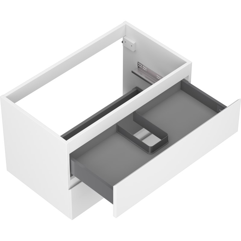 Mexen Orio fürdőszobai alsószekrény 80 cm, 2 fiók, fehér matt - 91A10-08047-2-BFF01