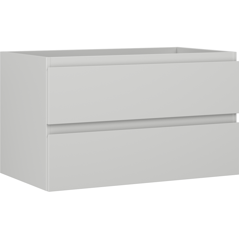 Mexen Orio fürdőszobai mosdószekrény 80 cm, 2 fiókos, szürke matt - 91A10-08047-2-BFF62