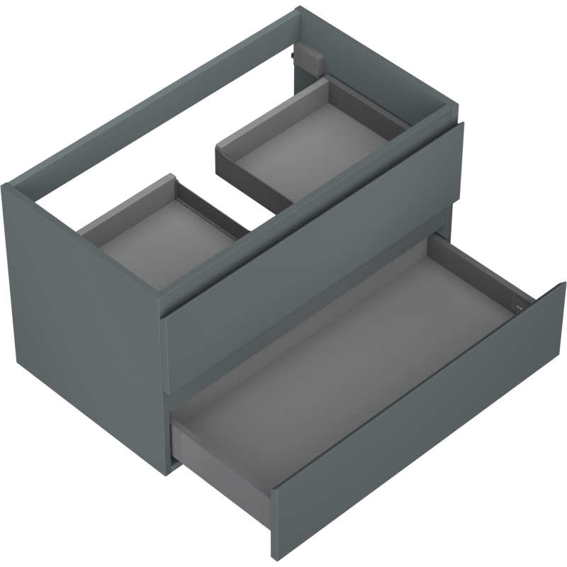 Mexen Orio dulap baie sub chiuvetă 80 cm, 2 sertare, grafit mat - 91A10-08047-2-BFF66