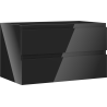 Mexen Orio dulap pentru baie sub lavoar 80 cm, 2 sertare, negru lucios - 91A10-08047-2-BFF70