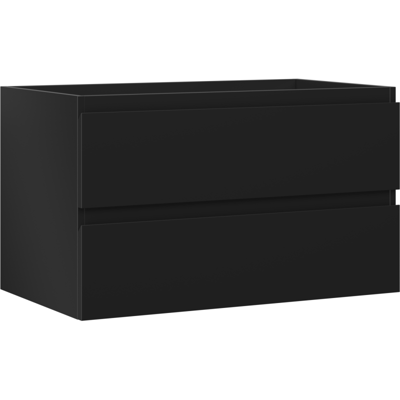 Mexen Orio dulap de baie pentru lavoar 80 cm, 2 sertare, negru mat - 91A10-08047-2-BFF71