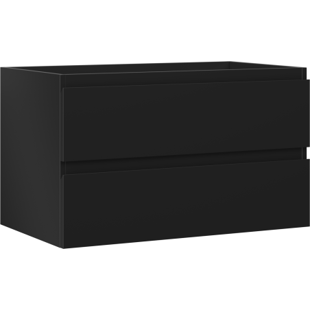 Mexen Orio fürdőszobai mosdószekrény 80 cm, 2 fiók, fekete matt - 91A10-08047-2-BFF71
