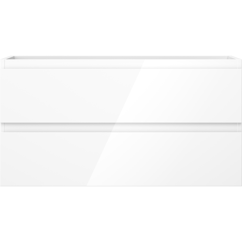 Mexen Orio dulap de baie sub lavoar 90 cm, 2 sertare, alb lucios - 91A10-09047-2-BFF00