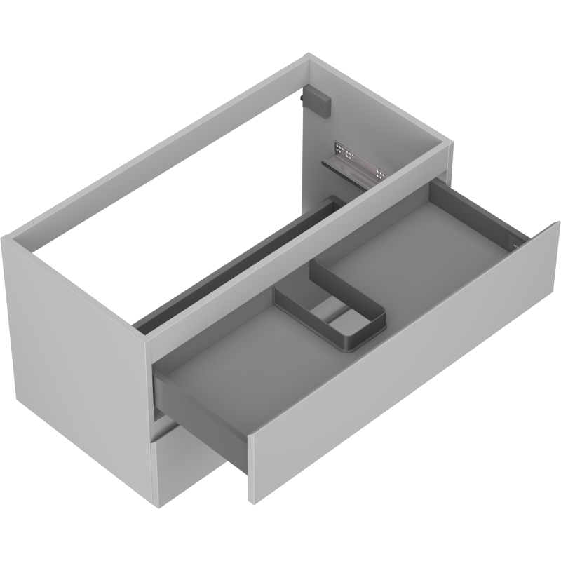 Mexen Orio dulap de baie sub lavoar 90 cm, 2 sertare, gri mat - 91A10-09047-2-BFF62