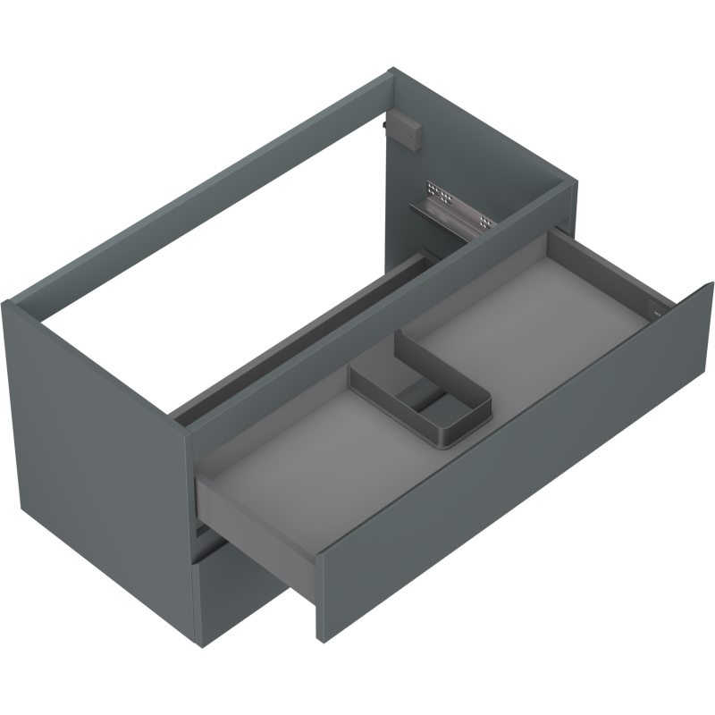 Mexen Orio dulap baie sub chiuvetă 90 cm, 2 sertare, grafit mat - 91A10-09047-2-BFF66