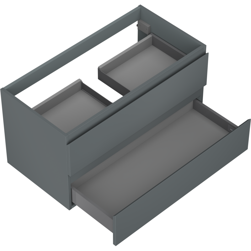 Mexen Orio dulap baie sub chiuvetă 90 cm, 2 sertare, grafit mat - 91A10-09047-2-BFF66